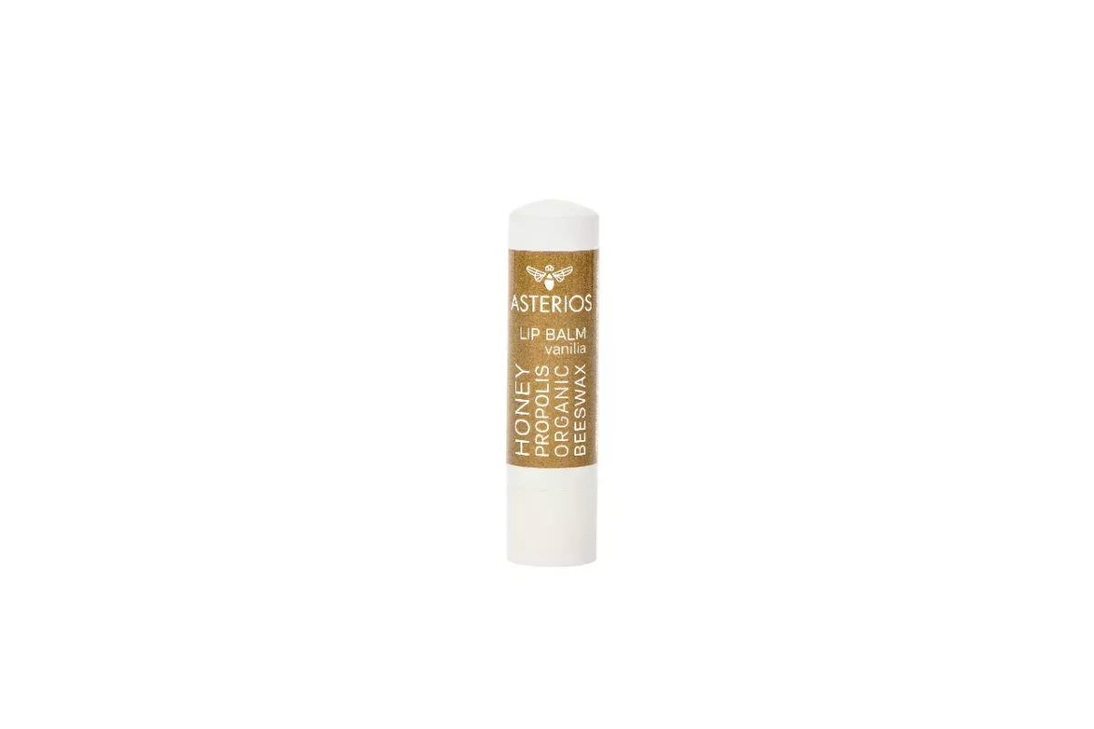 Lip-Balm-Vanilla.webp ASTERIOS Lip Balm Βανίλια – Φυσική Προστασία & Ενυδάτωση με Αγνό Ελληνικό Μέλι - Image 1