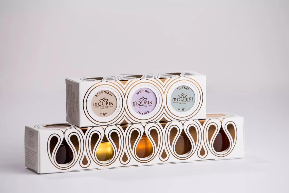 MOURIKI Ελληνική Κασετίνα Δώρου 3x – Θυμάρι, Πεύκο & Βελανιδιά με Καινοτόμο Design - Image 2