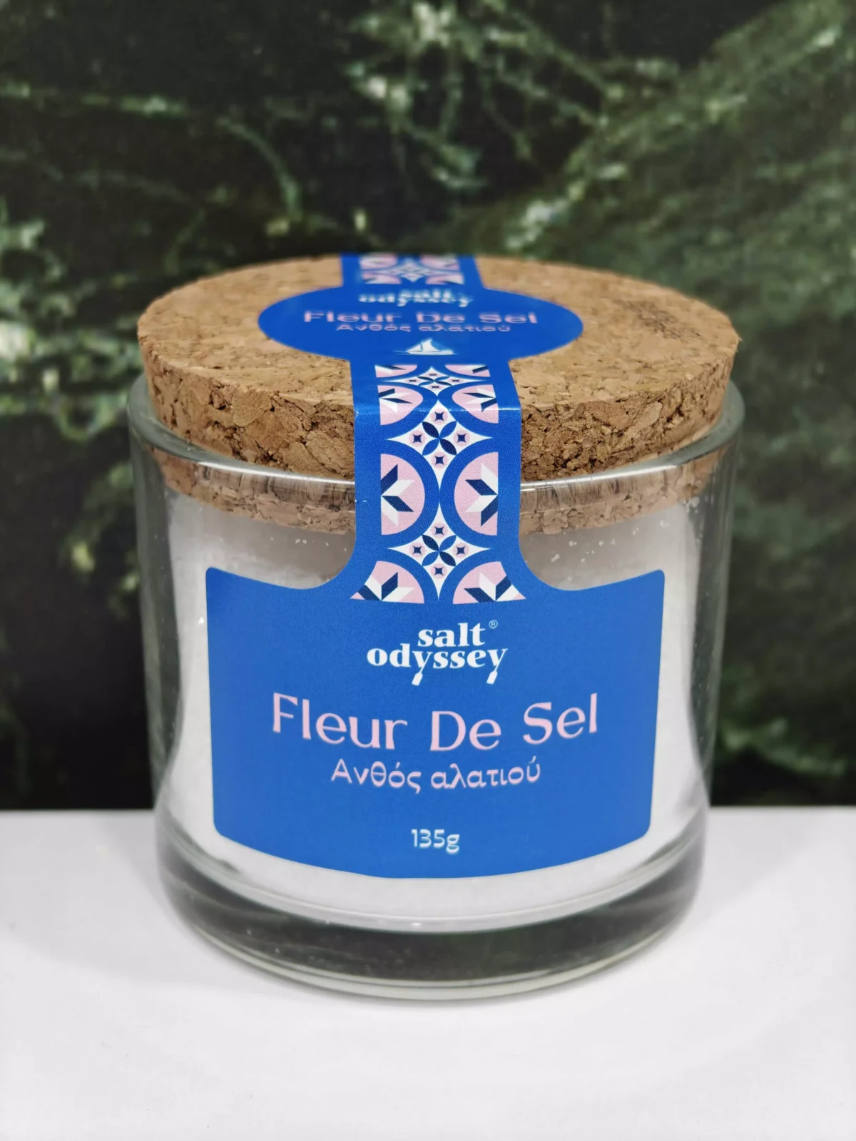 Salt Odyssey Άνθος Αλατιού Μεσολογγίου 135g – Φυσικό & Χειροποίητο σε Premium Γυάλινη Συσκευασία - Image 1